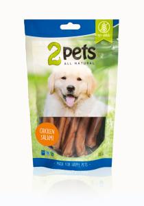 2pets Dogsalami Chicken 100g -