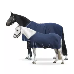 Täcke Polycotton Lippo Marinblå