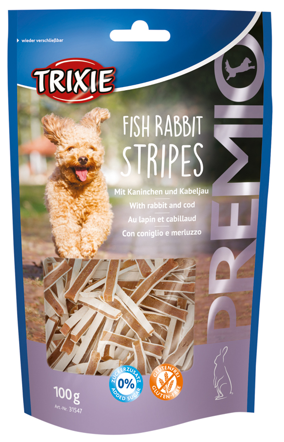 Premio Fish Rabbit Stripes 100g