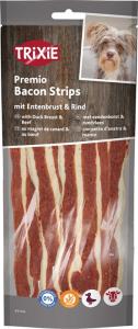 Hundgodis Bacon Med Anka/Nötkött 19cm 80g