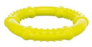 Hundleksak Ring Naturgummi Flytande 15cm Lime