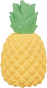 Hundleksak Ananas Latex 14cm Gul