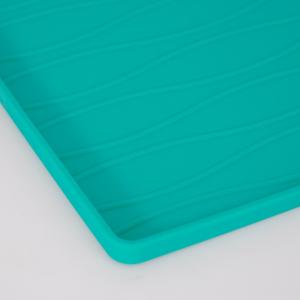 Matskålsunderlägg Wave Soft Tile Turkos 48x30