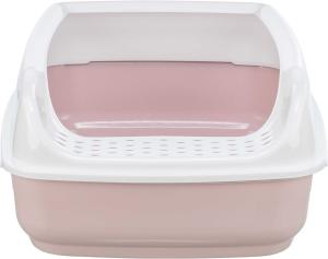 Kattlåda Delio m. Kant 38x20x50cm Rosa/Vit