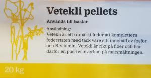 Vetekli Pellets, 20kg