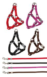 Kattsele+Koppel ställbar 26-37cm