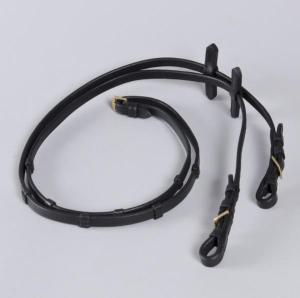 Tygel Läder med stropp, Brun/Silver