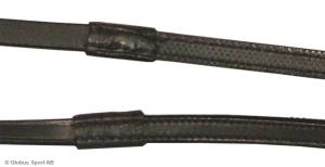 Tygel Läder Gummiinsida Svart/Silver