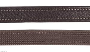 Tygel Läder Gummiinsida Soft Brun/Silver