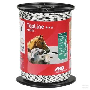 Eltråd 3mm TopLine 400 mtr vit/svart