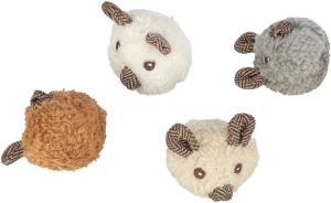 Kattleksak Björn, plysh, 8cm, blandade