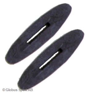 Tygelstopp Gummi Globus Svart