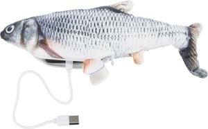 Kattleksak Fisk Sprattlande Catnip 30cm USB