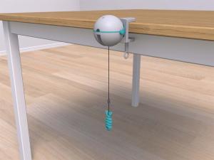 Kattleksak Catch-It Plast 10x14cm Vit