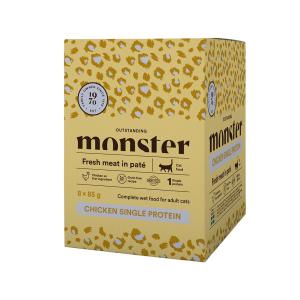 Monster Cat Pouches Adult Chicken 85g 8-p