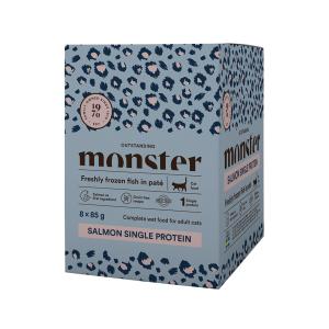 Monster Cat Pouches Adult Salmon 85g 8-p