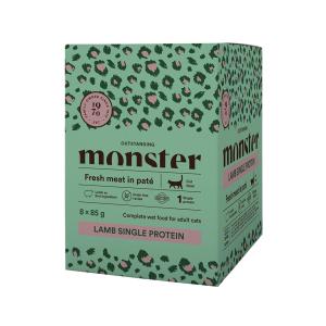 Monster Cat Pouches Adult Lamb 85g 8-p