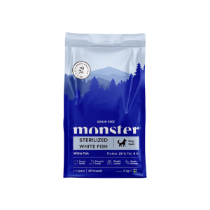 Monster Dog GF Sterilized White Fish 12kg