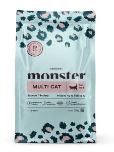 Monster Cat Original Multicat Salmon/Poultry 2kg