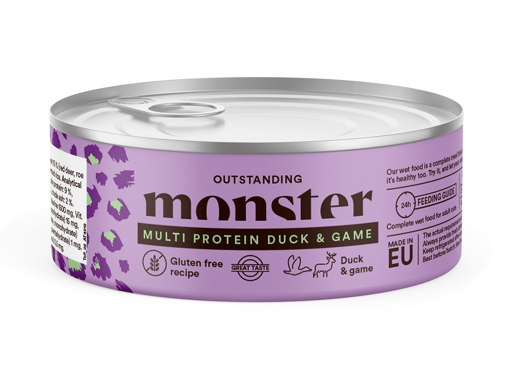 Monster Cat Adult Multi Duck/Game Burk 100g