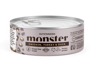 Monster Cat Adult Multi Chicken/Turkey/Duck Burk 100g