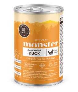 Monster Hund Adult Single Duck Burk 400g