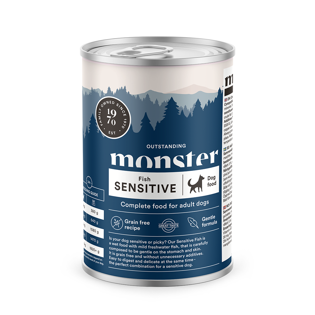 Monster Hund Adult Sensitive Fish Burk 400g