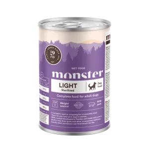 Monster Hund Adult Light/Sterilized Burk 400g