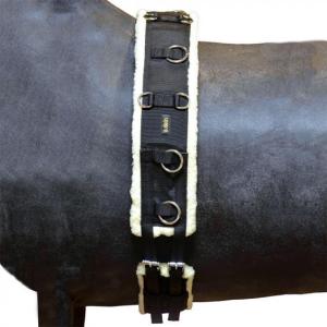 Longergjord Med Ludd Globus Svart/Natur