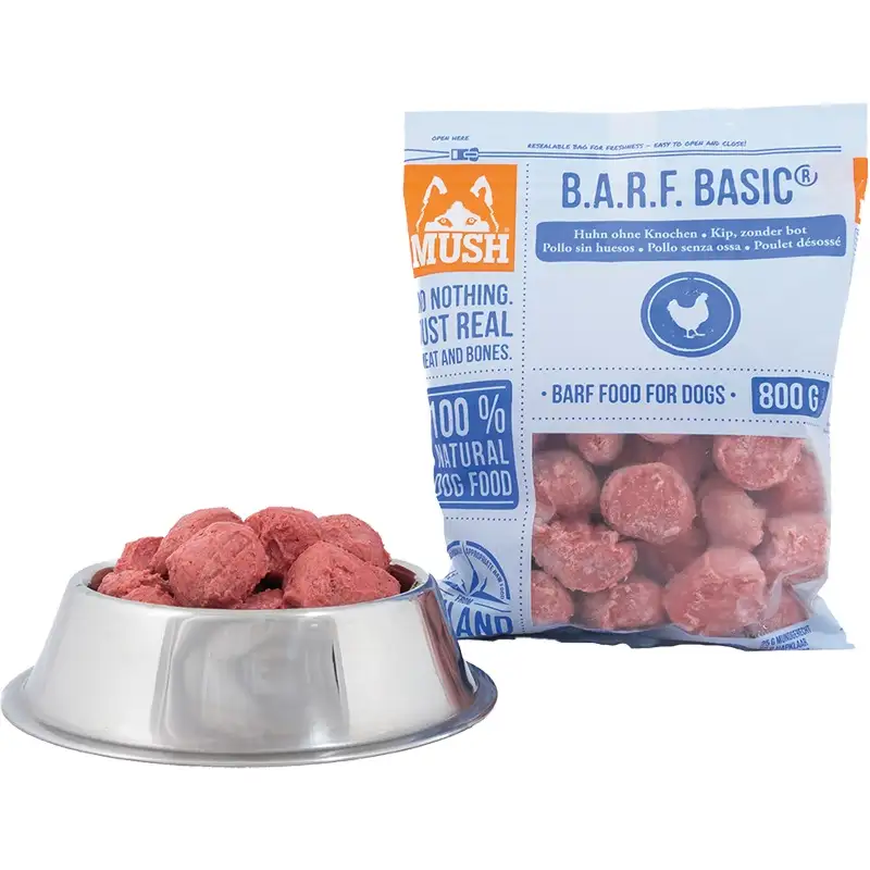 MUSH Basic Kyckling utan ben 800g