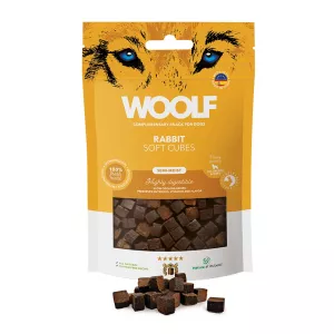 Woolf Soft Cubes Semi-Moist Rabbit 100g