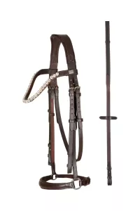 Träns Remont HG Cryll med tygel, Brun