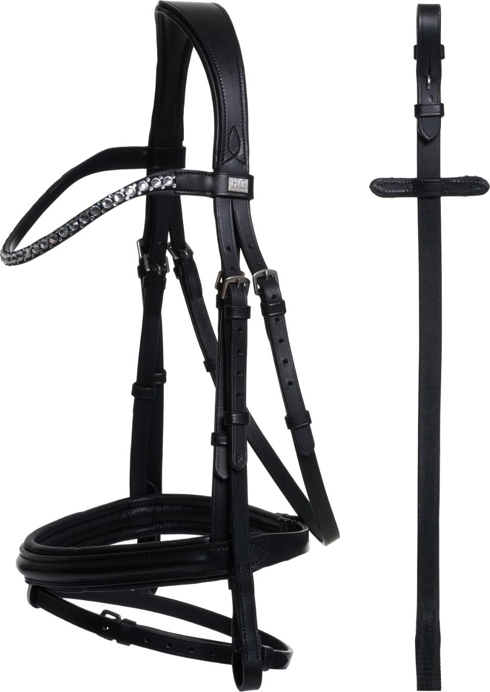 Träns Combi Emi 24.1 HG Ink. Tygel Svart