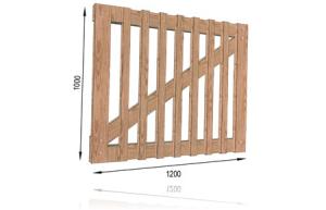 Grind Självstängande 120cm