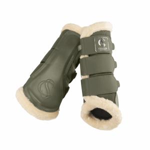 Benskydd Mesh Fauxfur Classic Sports Moss