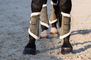 Benskydd Mesh Fauxfur Classic Sports Moss