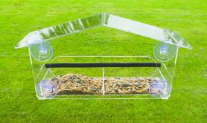 Foderautomat för fönster, Plexiglas