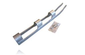 Fallregel stål/lättv.grind t.o.m.130cm dubbelg.