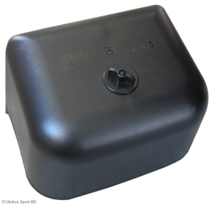 Krubba Globus 15½l Svart Med Spillkant Och Plugg