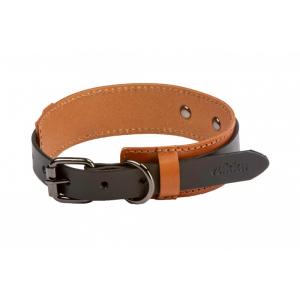 Hundhalsband Läder Double Svart