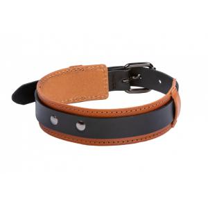Hundhalsband Läder Double Svart