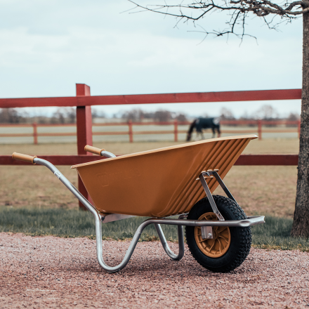 Skottkärra 100l Plastkorg Guld