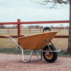 Skottkärra 100l Plastkorg Guld