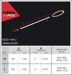 Koppel Swim Orange M 200cm x 8mm