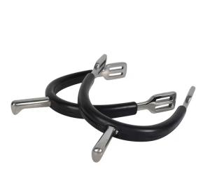 Sporrar Med Rem HS Gummiklädd Svart Dam Kula 30mm