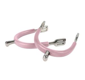 Sporrar Med Rem HS Gummiklädd Rosa Junior Kula 15mm