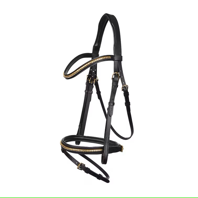 Träns Aachen HS Clincher Svart/Mässing