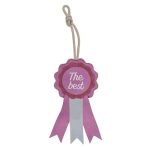 Hästleksak Prisrosett I Mocka Rosa