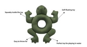 Hundleksak Groda Flytande Rukka