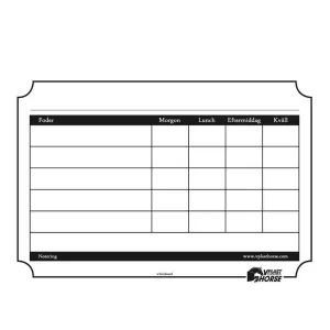 Foderstatstavla Plast 30x20cm